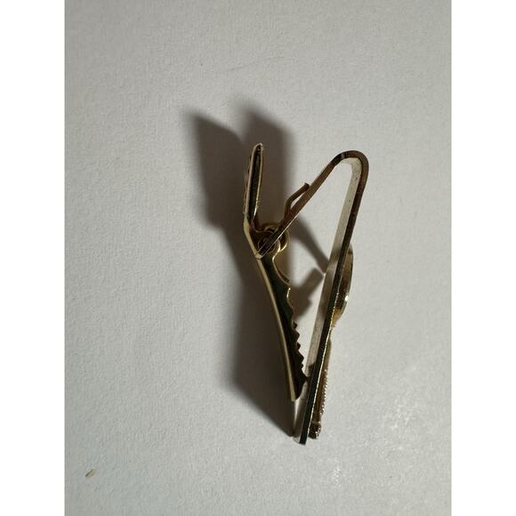 Tie Clasp Clip Vintage Micrometer Engineering Machinist Tool Gold Tone - Picture 2 of 4